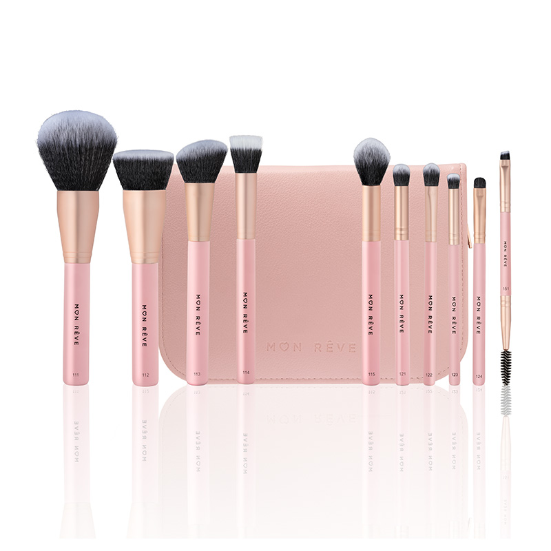 10 BRUSH SET FACE & EYES