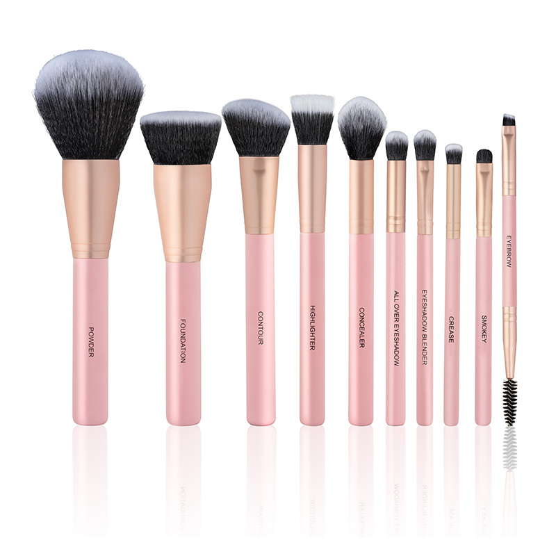 10 BRUSH SET FACE & EYES